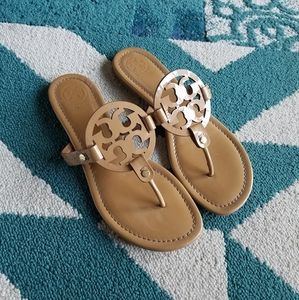 {Tory Burch} Sand Patent Miller Sandals